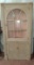 Antique 10 Pane Painted Corner Cabinet