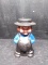 Vintage Cast Iron Amish Man Bank