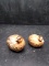 Pair Porcelain Quail Figurines