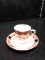 Vintage Hand painted Colclough China Cup & Saucer with Stand