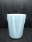 Baby Blue Alamo Pottery Ruffled Edge Vase