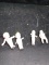 Collection 4 Antique Bisque Porcelain Jointed Dolls