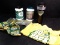 Green Bay Packers Collector/Souvenir Item(s)-Beverage Cups, Towel, Straws