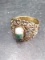 Jewelry-Gold Tone and Polished Stone Bracelet
