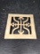 Vintage Etched Brass Trivet
