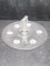 Clear And Etched Glass Torte Tray