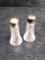 Pair Glass S&P Shakers with Sterling Silver Tops