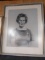 Framed Charcoal Portrait-Distinguished Lady signed Valentine Huzieff