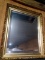 Framed Beveled Edge Mirror with Antique Gold Frame