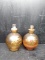 Pair Vintage Hand painted Bottles