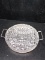 Divided EAPG Vegetable Dish with Silver Plated Server