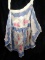 Vintage Apron-White and Blue Flowers