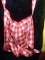 Vintage Apron-Red Large Gingham Check