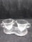 Cambridge Sugar and Creamer with Underplate