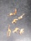 Collection 7 Carved Wooden Micro Miniature African Animals