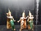 Collection 3 Thai Lakhon Nai Dancing Dolls