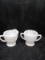 Milk Glass Bubble Sugar and Creamer