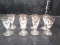 Collection 8 Gold Overlay and Etched Cordials