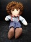 Vintage Folk Art Fabric Doll
