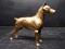 Solid Brass Dog Figure-Standing Doberman