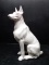 Ceramic Doberman Pinscher Dog Figure-Sitting