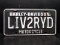 Harley Davidson LIV2RYD Novelty License Plate