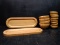 14 pc Wooden Pampered Chef Serving Set-NEW