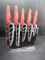 5 pc Aero Knife Set with Storage -NEW