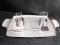 Man Law Double Chicken Griller with Basting Brush-NEW