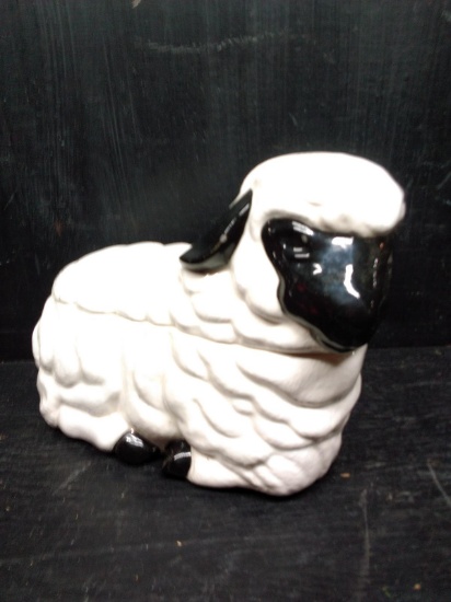 Novelty Ceramic Sheep Cookie Jar
