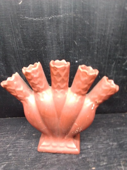 Painted Ceramic Finger Vase