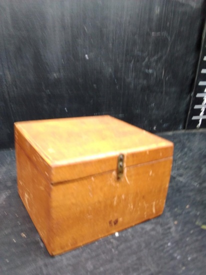 Vintage Pine Wooden Storage Box