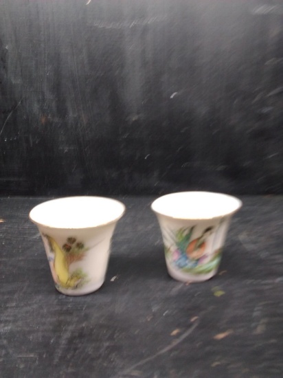 Collection 2 Oriental Sake Cups