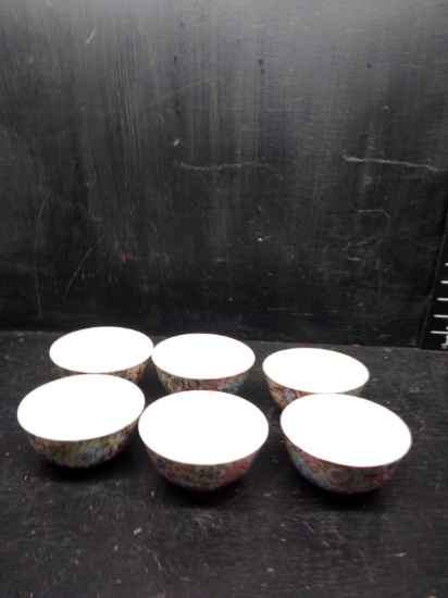 Collection 6 Oriental Style Rice Bowls