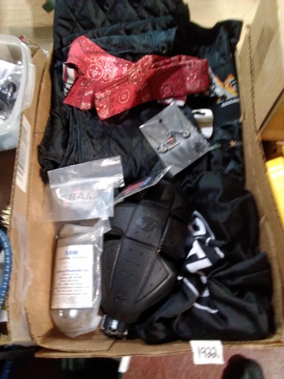 BL-Motorcycle Items-Helmet Cover, Knee Pads, Vest, Head Bands, Ram Mounts