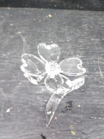 Hand Blown Glass Flower