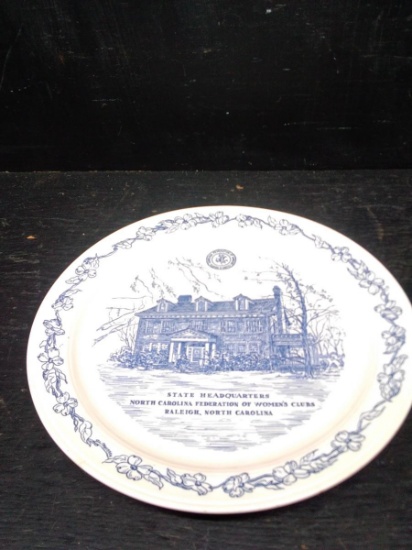 Commemorative Plate -NC Federation of Women's Club