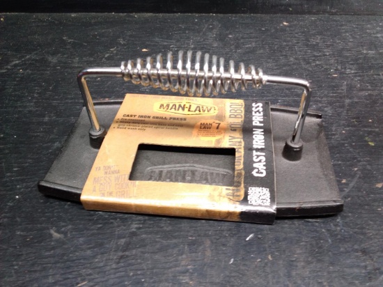Man Law Cast Iron Press-NIP