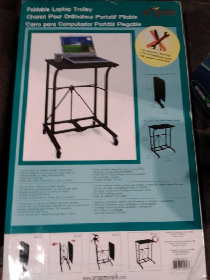 NEW-Foldable Laptop Trolley