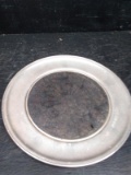 Pewter Rim Stained Glass Serving Plate