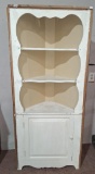 Antique Painted Pine Kitchen Corner Cabinet