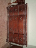 Contemporary Mahogany Buffet w/ Athancis Leaf Detail