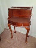 Contemporary Mahogany Two Drawer Desk