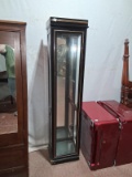 Black Lacquered Laminate Display Case (no shelves)