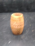 Hand Carved Wooden Native American Style Toothpick Holder