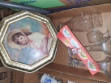 BL-Assorted Glassware and Biscuit Tin