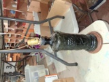 Vintage Grape and Pear Glass Table Lamp