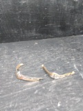 Pair Western Cowboy Boot Toe Tips