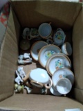 BL-Child's Tea Set, Miniature Porcelain Collectibles