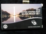 2013 United States Mint Silver Proof Set with COA